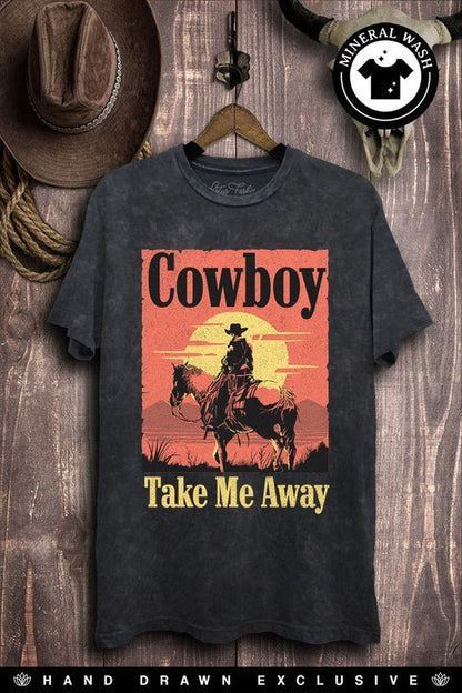 Cowboy Take Me Away Graphic Top - Rustic Jade Designs Co