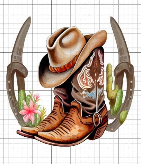 Cowgirl Boots sublimation transfer Paper - Rustic Jade Designs Co