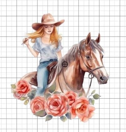 Cowgirl Western sublimation transfer Paper - Rustic Jade Designs Co