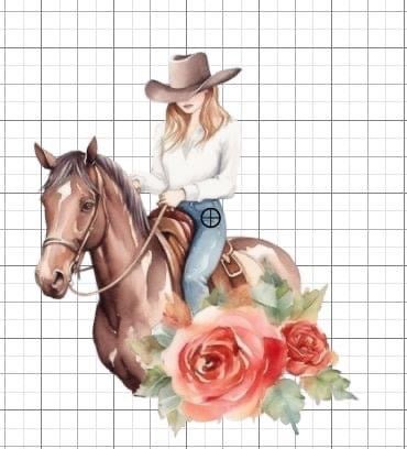 Cowgirl Western sublimation transfer Paper - Rustic Jade Designs Co