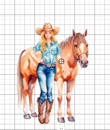Cowgirl Western sublimation transfer Paper - Rustic Jade Designs Co