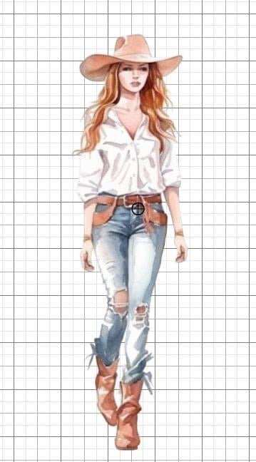 Cowgirl Western sublimation transfer Paper - Rustic Jade Designs Co