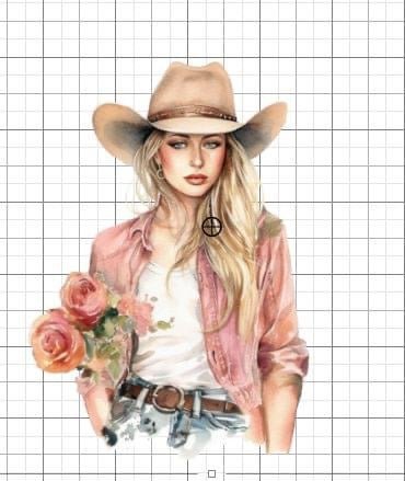 Cowgirl Western sublimation transfer Paper - Rustic Jade Designs Co
