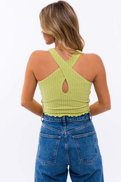 Criss Cross Crop Top - Rustic Jade Designs Co