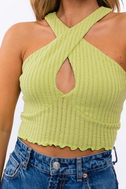 Criss Cross Crop Top - Rustic Jade Designs Co