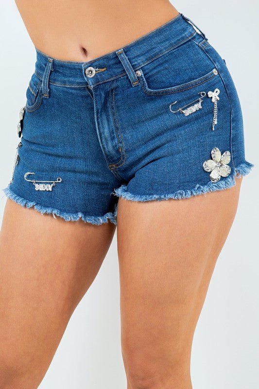 Crystal Denim Short - Rustic Jade Designs Co