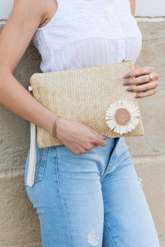 Daisy Clutch - Rustic Jade Designs Co