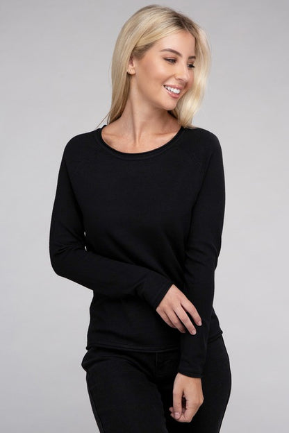 Viscose Round Neck Basic Sweater