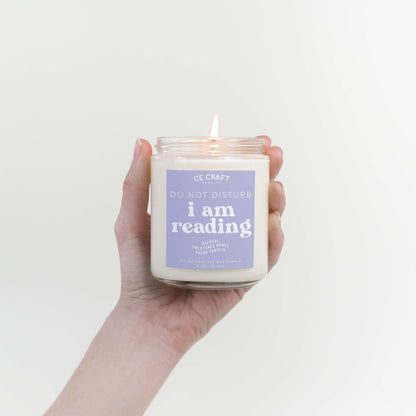 Do Not Disturb I'm Reading Candle