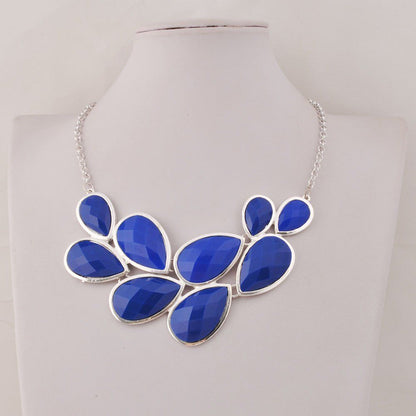 Jane Stone Fashion Statement Collar Necklace Vintage Openwork Bib Costume Jewelry