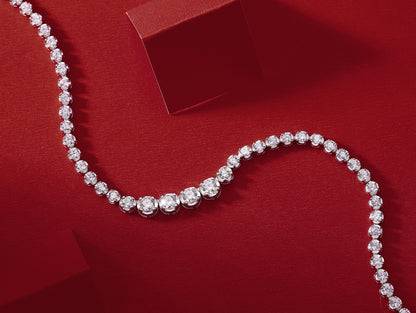 In the Name of Light - A fashionable and trendy jewelry necklace pendant set with Moissanite S925 sterling silver and Platinum-plated diamond