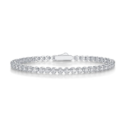 Starry Sky - Fashionable bracelet and Bangle jewelry set with Moissanite S925 sterling silver and Platinum-plated diamond