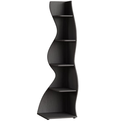 Modern Wall Corner Bookshelf Bookcase