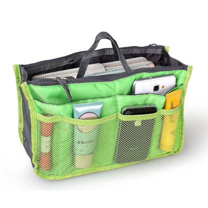 Women Lady Travel Insert Handbag Organiser Makeup Bags Toiletry Purse Liner w/Hand Strap
