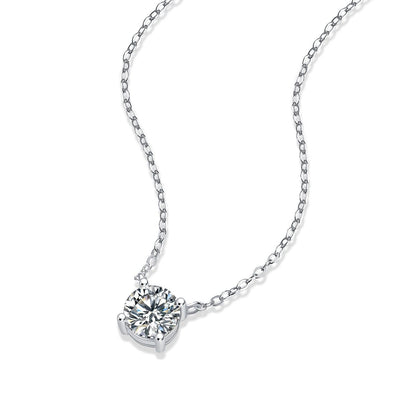 My Heart Will Last Forever - A fashionable and trendy jewelry necklace pendant set with 1-carat and 2-carat Moissanite S925 sterling silver