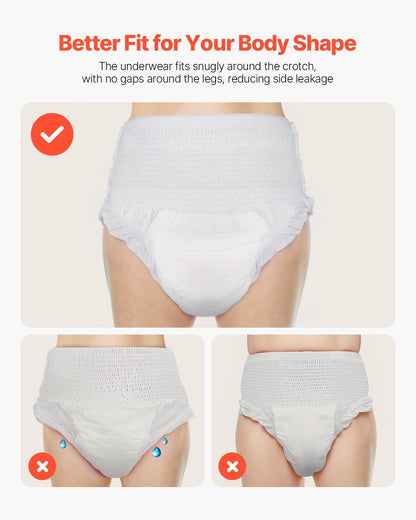 Adult Incontinence Underwear Protective Underwear for Men & Women M Size