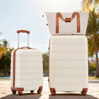 Hardshell Luggage Sets 2Pcs + Bag Spinner Suitcase with TSA Lock Lightweight 20" + 28"