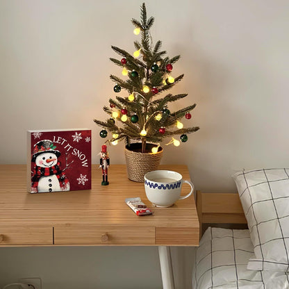 Christmas Decor Red Truck Christmas Wooden Box Signs Buffalo Plaid Christmas Decorations Christmas Decor for Home Office Bedroom Fireplace Car Tiered Tray Decor Christmas Gifts for Women 5x5