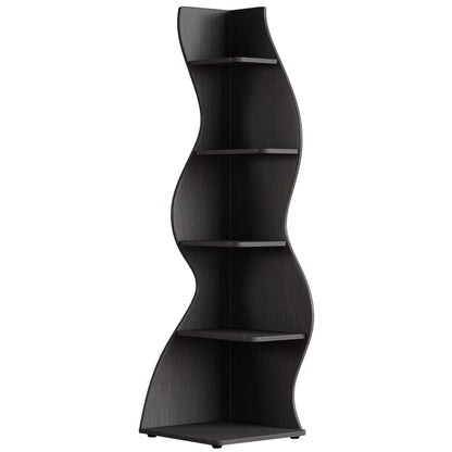 Modern Wall Corner Bookshelf Bookcase