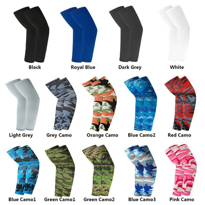 2pcs Arm Sleeves; Sports Sun UV Protection Hand Cover Cooling Warmer For Running Fishing Cycling