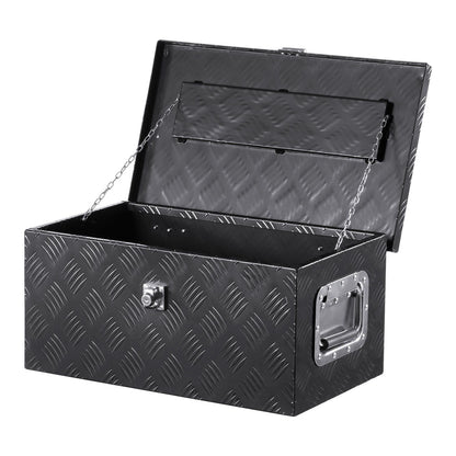 20"x12"x9.5" Heavy Duty Aluminum Truck Bed Tool Box for Pickup RV Black