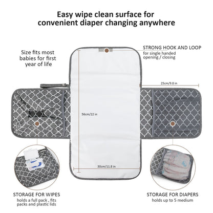 Baby changing diaper pad mother and baby travel portable waterproof diaper pad multifunctional wet wipes bag mommy bag accessories
