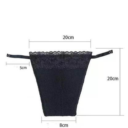 8 Pack Women Lace Cami Clip-on Mock Camisole Overlay Modesty Panel for Low-Cut Shirt