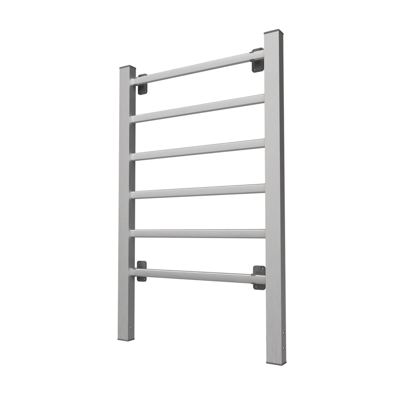 Electric Heated Towel Rack for Bathroom, Wall Mounted Towel Warmer, 6 Stainless Steel Bars Drying Rack