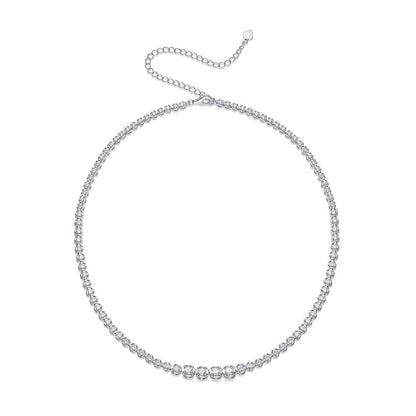 In the Name of Light - A fashionable and trendy jewelry necklace pendant set with Moissanite S925 sterling silver and Platinum-plated diamond