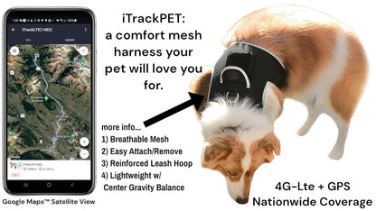 Waterproof Mini Pet Location Finder w/ Pet GPS Tracking Cell Phone App Size:M
