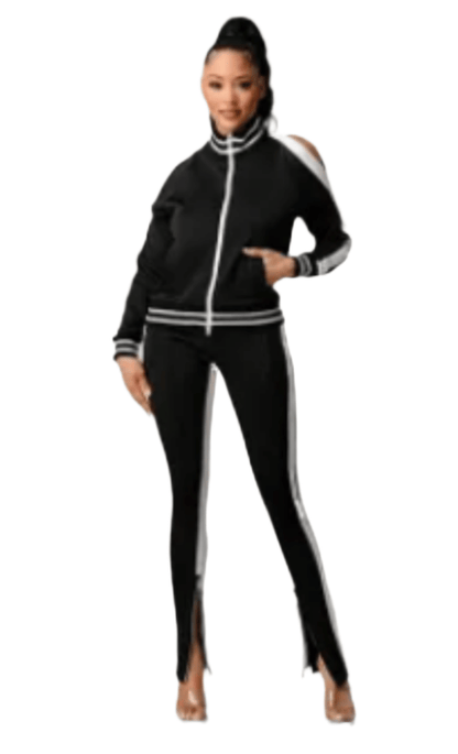 Set Tracksuit Zipper Top, Sport Suit, Loungewear Set, Matching Jogger set