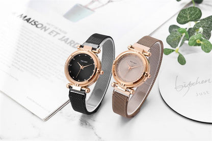 Fashion Diamond Women's Lazy Magnet Wrist Watch