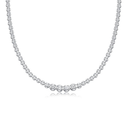 In the Name of Light - A fashionable and trendy jewelry necklace pendant set with Moissanite S925 sterling silver and Platinum-plated diamond
