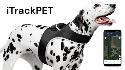 Waterproof GPS Tracker Dog Cat Rechargeable Locator with Battery Alert Size:L