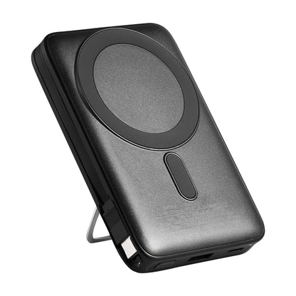 Magnetic Power Bank, 10000 mAh Battery Pack, Wireless MagSafe-Compatible Portable Charger, with Smart LED Display, Foldable Stand, Fast Charging for iPhone16/15/14/13/12 Series, Samsung, Huawei
