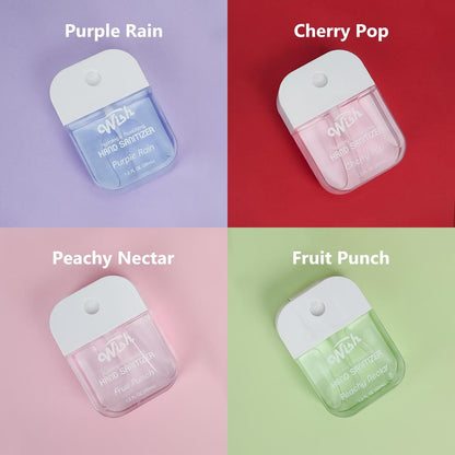 4pcs Hand Sanitizer Spray, Mini Travel Essential ltemsSpray Hand Sanitizer, Portable Aloe Vera HandPerfume Spray, HandsCleaning, And Delicately Scented. for Moisturizing Hand Fragrance Spray