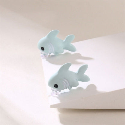 "Charming" 14-Piece Cute Animal Earrings Set - Dinosaur, Puppy & Whale Designs - Fun Clay Bite Jewelry Gift Piece Funny Gifts and Accessories