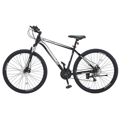 Mountain Bike, 29 inch MTB Bicycle with Front Suspension, 21 Speeds SHIMANO Twist Shifting, Comfort Saddle, Dual Disc Brakes, Aluminum Alloy Frame, Adult Sport Cycling Bicycle Trail Snow