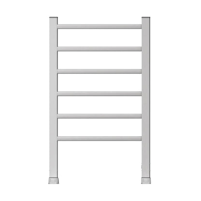 Electric Heated Towel Rack for Bathroom, Wall Mounted Towel Warmer, 6 Stainless Steel Bars Drying Rack