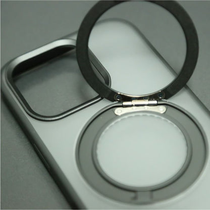 360° Rotating Bracket Phone Case, Compatible with Apple | Magnetic & Drop-proof | Adjusts Freely for Portrait/Landscape Mode, a Must-have for Office Workers and Drama Fans!