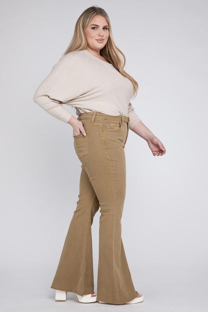 Plus Size High Rise Super Flare Jeans