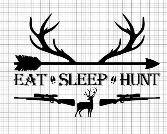 Eat sleep hunt sublimation transfer Paper - Rustic Jade Designs Co