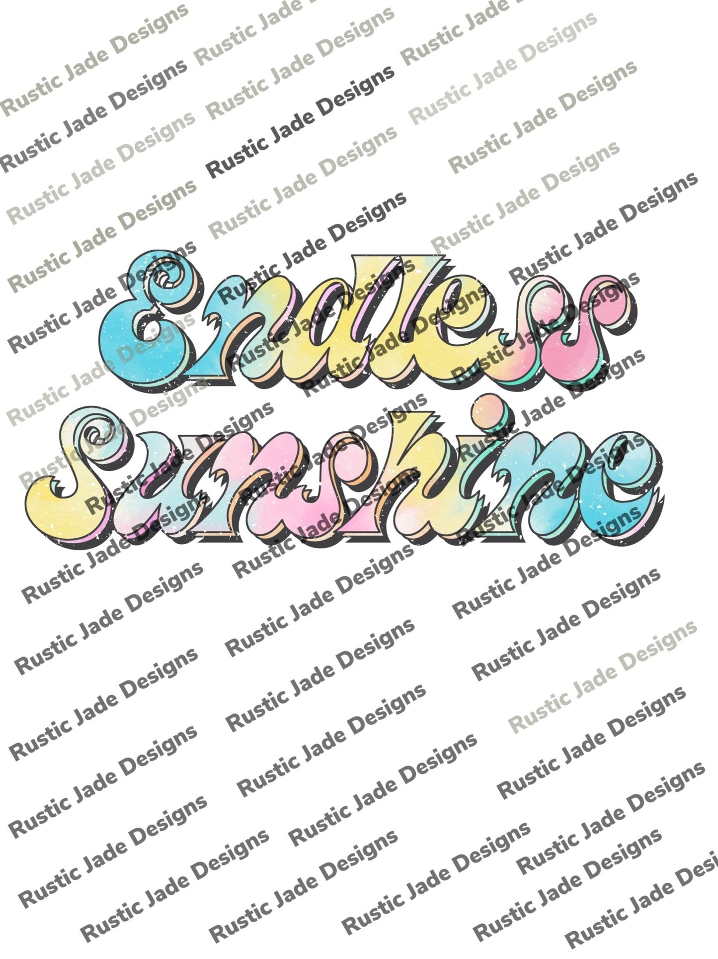 Endless sunshine sublimation transfer Paper - Rustic Jade Designs Co