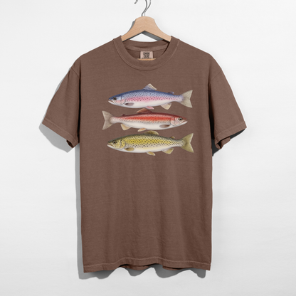Vintage Trout Fishing Graphic Tee |  Fishing Shirt