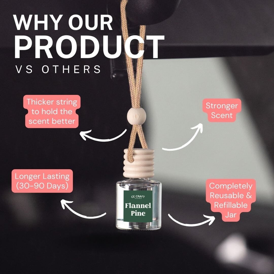 Flannel Pine Scented Car Freshener