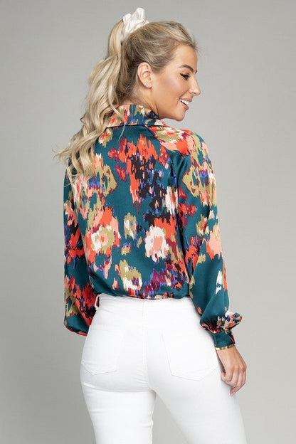 Floral Blouse - Rustic Jade Designs Co