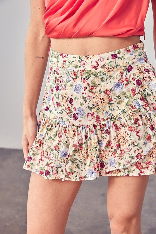 Flower Multi Skort - Rustic Jade Designs Co