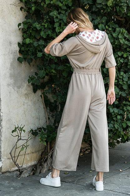 French Terry Jumpsuit w Pockets - Rustic Jade Designs Co