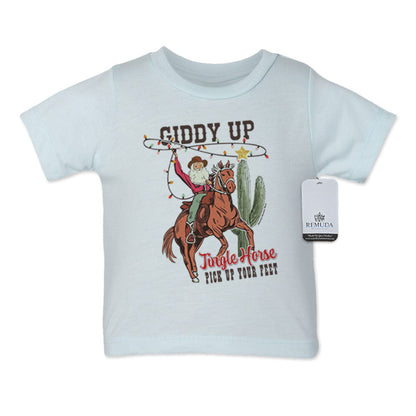 Giddy Up Jingle Horse - Infant Kids Christmas Tee T-Shirt