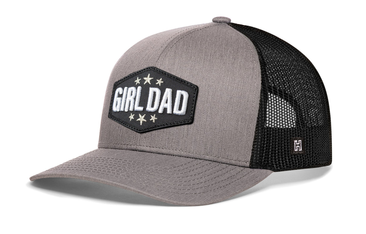 Girl Dad Trucker Hat  |  Black  Snapback